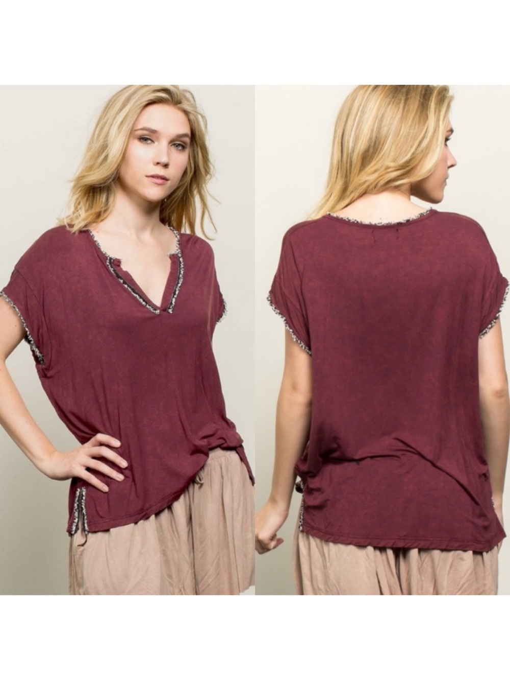 NWOT Pol Super Soft Boho Western Top – Size S (Oversized Fit)
